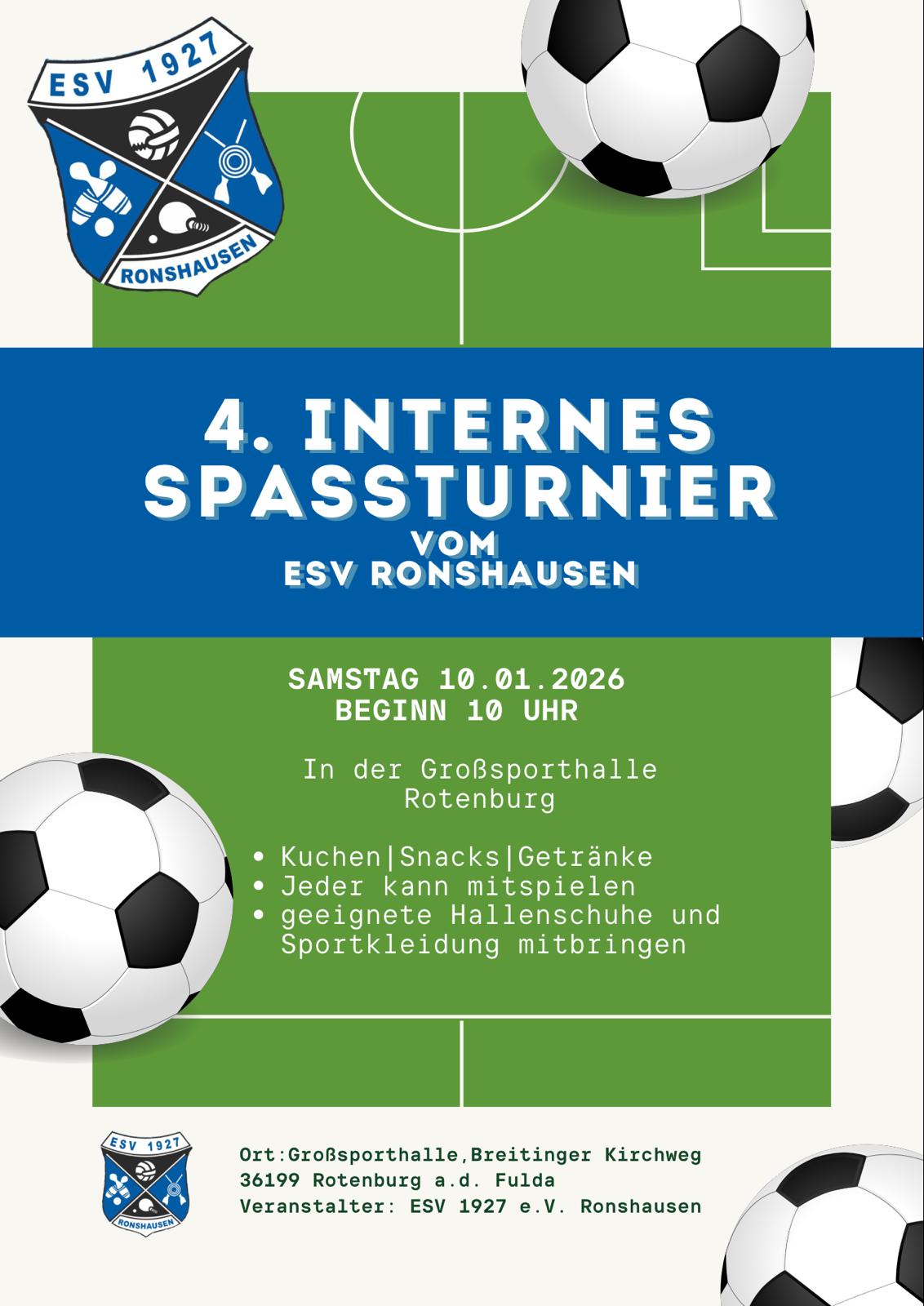 4. internes Spaßturnier