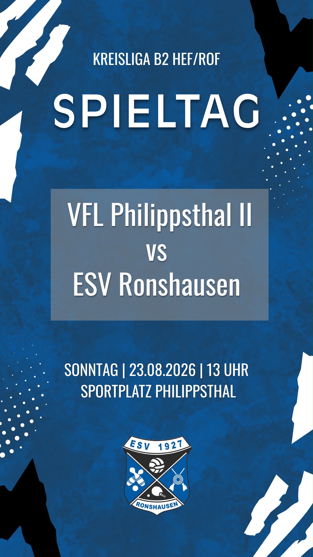 VFL Philippsthal II vs. ESV Ronshausen – 4. Spieltag KLB Gruppe 2 (Saison 2026/27)