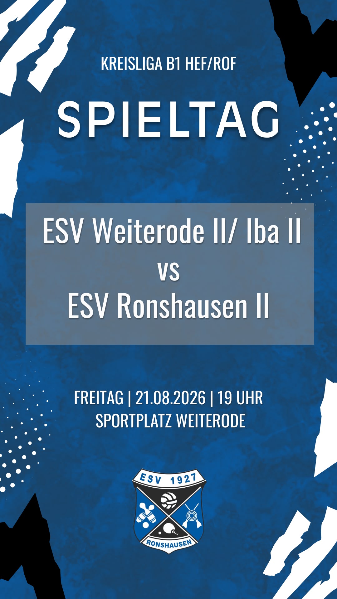 SG Weiterode II/Iba I vs. ESV Ronshausen II – 4. Spieltag KLB Gruppe 1 (Saison 2026/27)