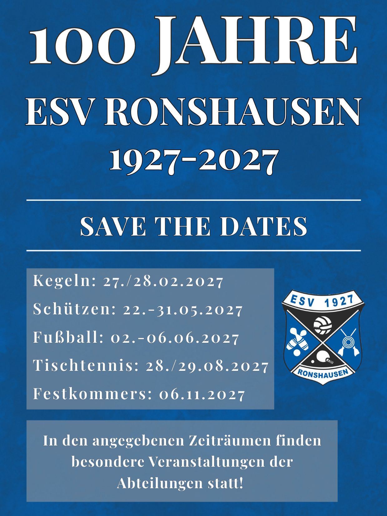 100 Jahre ESV Ronshausen